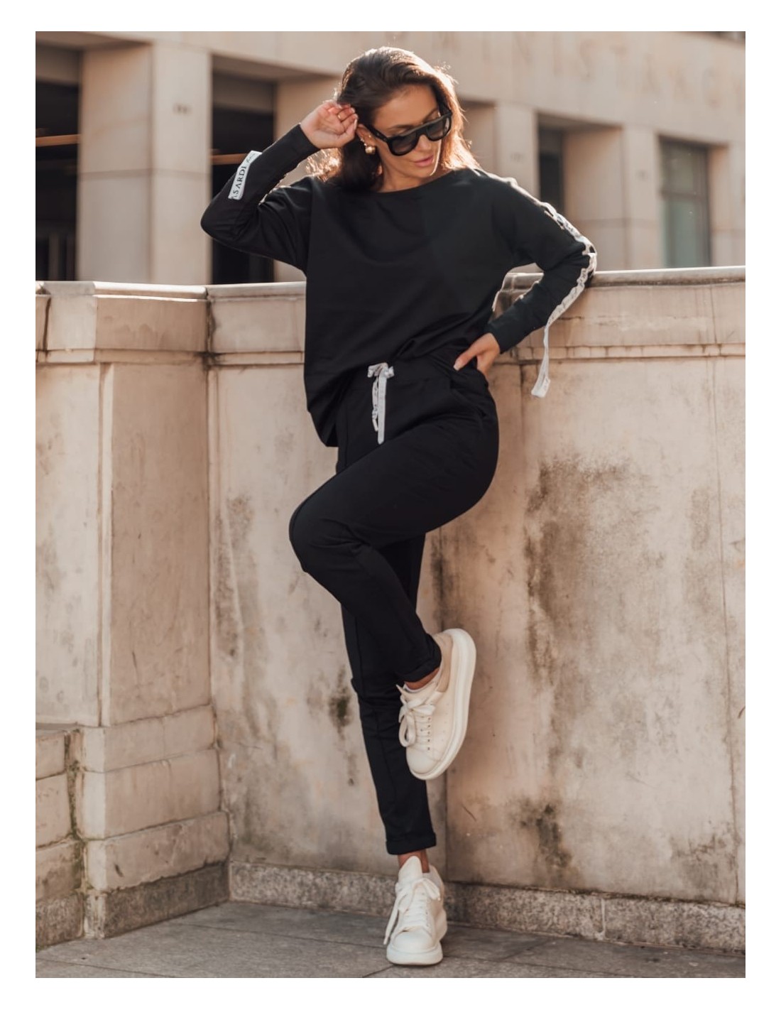 Women\'s black tracksuit set FI534 - Online store - Boutique